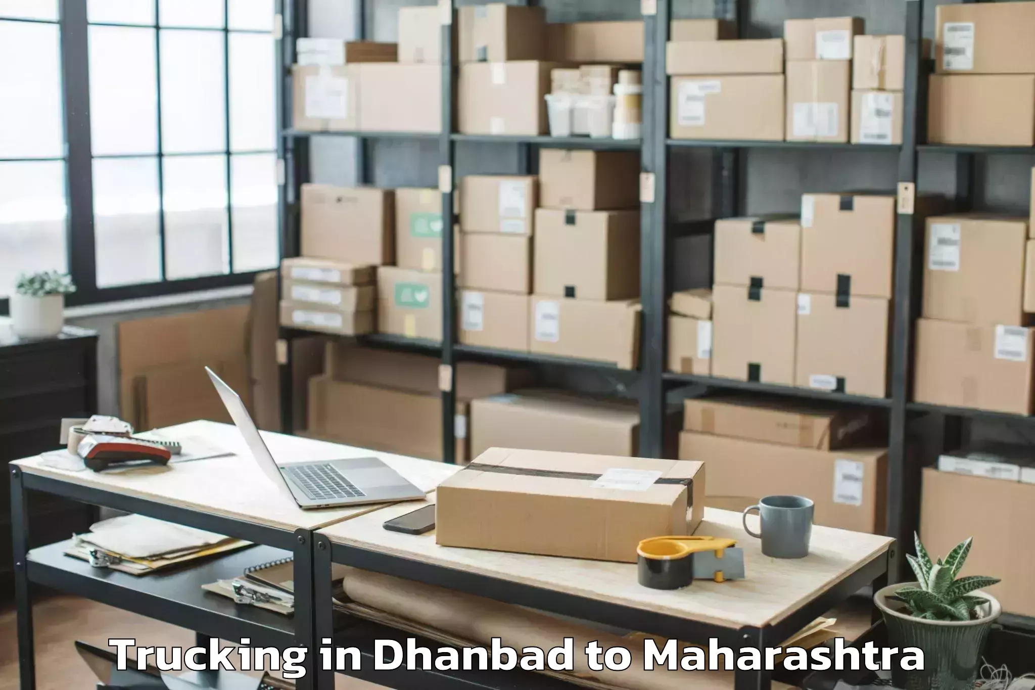 Professional Dhanbad to Mhaswad Trucking